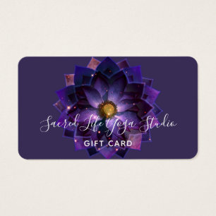 Cartes De Visite Mandala de la fleur de lotus mystique Carte-cade