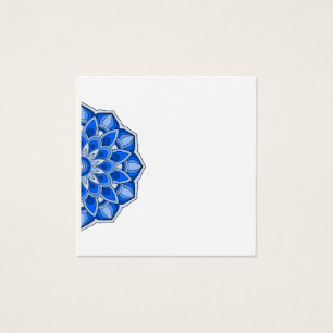 Cartes De Visite Mandala en bleu