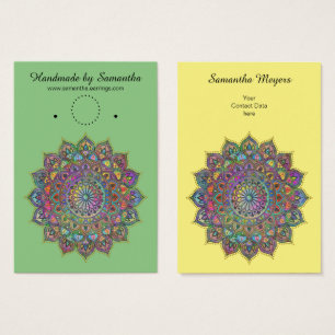 Cartes De Visite Mandala Inde Style 1