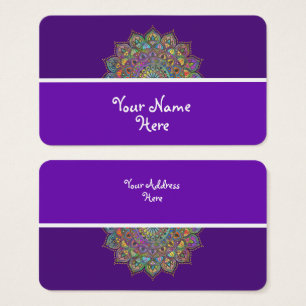 Cartes De Visite Mandala Inde Style 1