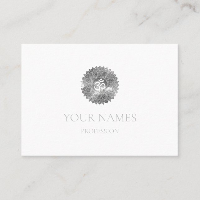  CARTES DE VISITE: MANDALA PLANCHER + OHM  (Devant)