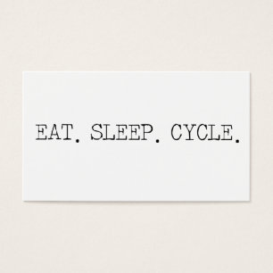 Cartes De Visite Mangez le cycle de sommeil