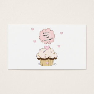 Cartes De Visite Mangez un petit gâteau