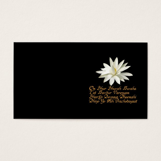 Cartes De Visite Mantra de Gayatri (Devant)