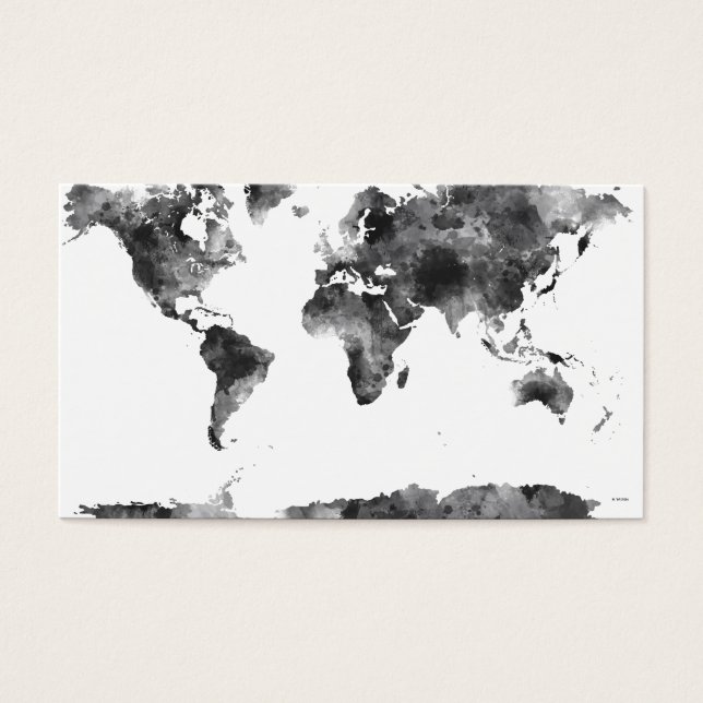 CARTES DE VISITE MAP MONDIALE BG3 - (Devant)