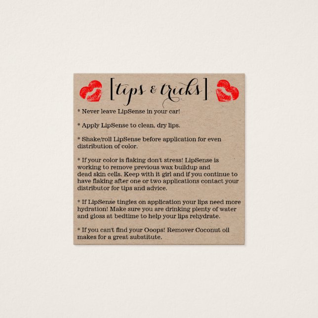 Cartes De Visite maquillage (Devant)