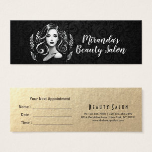 Cartes De Visite Maquilleur Coiffeur Salon de Beauté Cils Sourcils