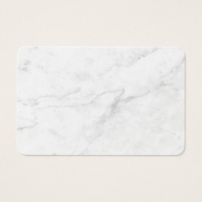 Cartes De Visite Marbre Blanc (Devant)