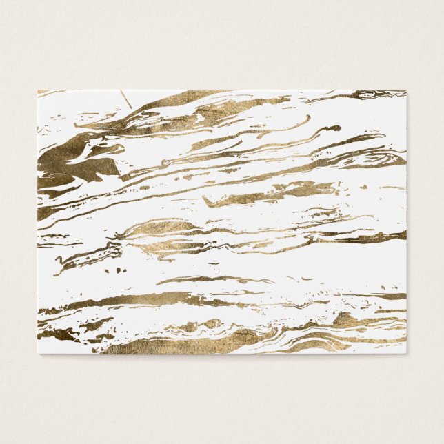Cartes De Visite Marbre blanc moderne Abstrait (Devant)