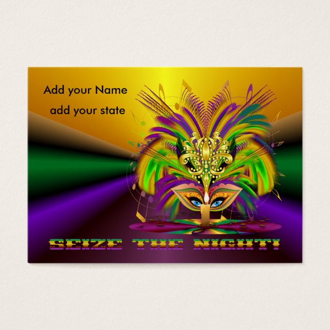 Cartes De Visite Mardi Gras Jette (Devant)