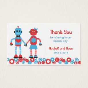 Cartes De Visite Mariage de thème Robot mignon