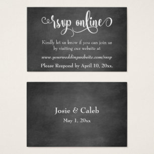 Cartes De Visite Mariage RSVP en ligne Insérer un script sur le tab