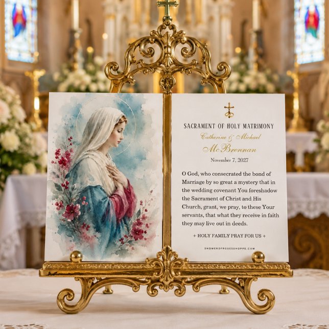 Cartes De Visite Mariage sacré de la mère bienheureuse Marian (Créateur téléchargé)