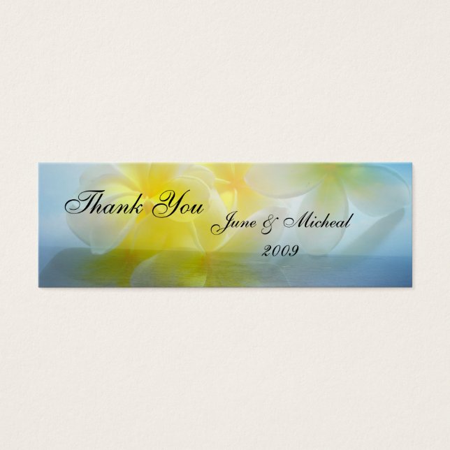 Cartes De Visite Mariage Tropical Haven (Devant)