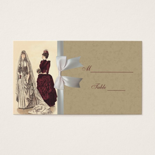 Cartes De Visite Mariages vintages (Devant)