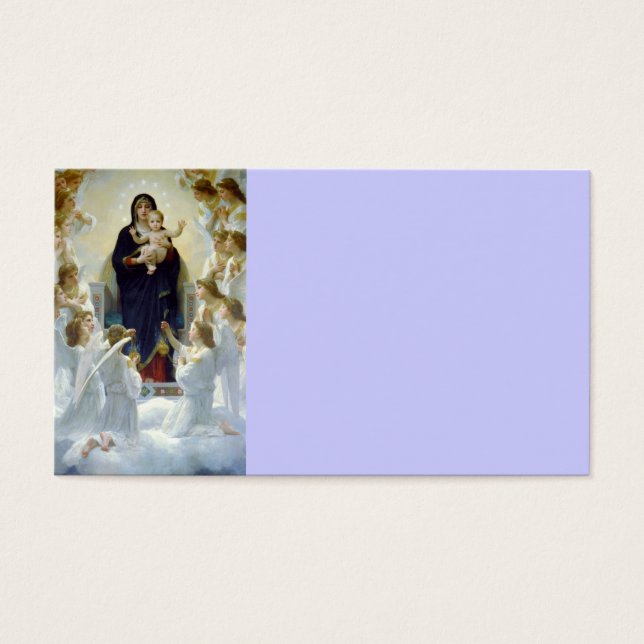 Cartes De Visite Marie avec les anges - Regina Angelorum (Devant)