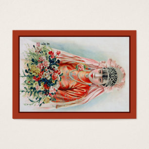Cartes De Visite Mariée en rouge au Mariage chinois à Shanghai