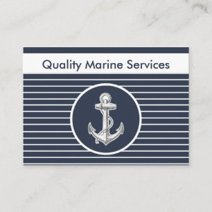 Cartes de visite marins nautiques