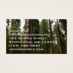 Cartes De Visite Mariposa Grove dans le parc national de Yosemite
