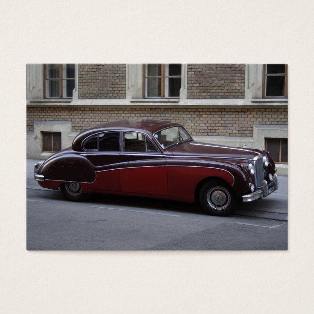 Cartes De Visite Mark IX de Jaguar rouge (Devant)