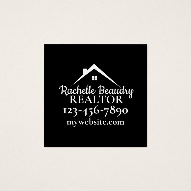 Cartes De Visite Marketing immobilier Realtor personnalisé (Devant)