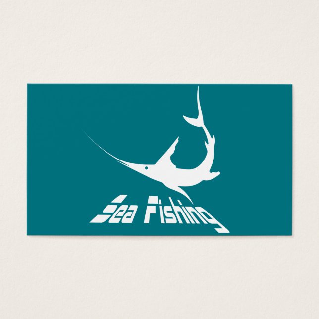 Cartes De Visite Marlin bleu (Devant)