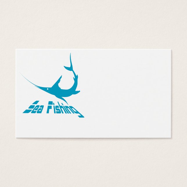 Cartes De Visite Marlin bleu (Devant)