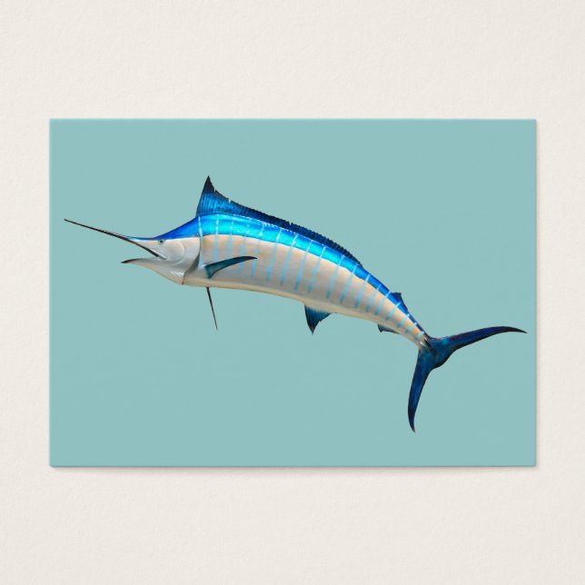 Cartes De Visite Marlin bleu (Devant)