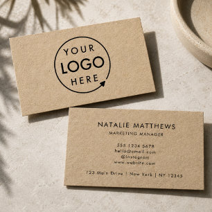 Cartes de visite   Marque de logo personnalisé Kra