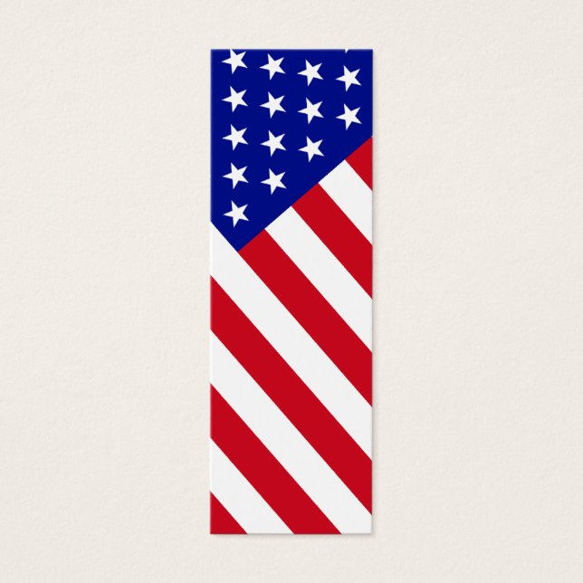 Cartes De Visite Marque du Drapeau Américain. (Devant)