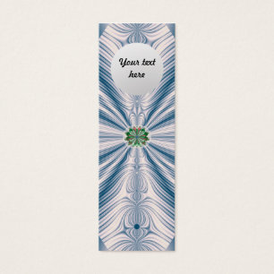 Cartes De Visite Marque-page personnalisé Blue Leaf