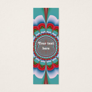 Cartes De Visite Marque-page personnalisé Fleur Funky