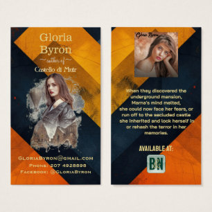 Cartes De Visite Marque-pages Vermillion Black Promotions d'auteur