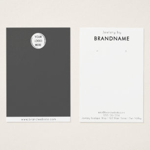 Cartes De Visite Marque personnalisée Logo oreille Bijoux Display C