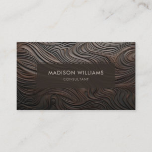 Cartes de visite Marron Bois Personnalisées Profes
