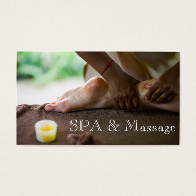 Cartes De Visite Massage (Devant)