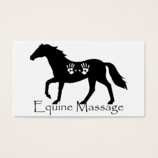 Cartes De Visite Massage à l'équine