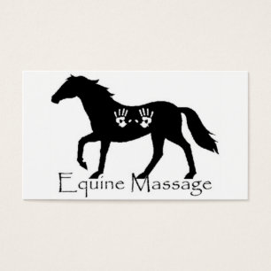 Cartes De Visite Massage équin