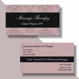 Cartes de visite Massage Moderne