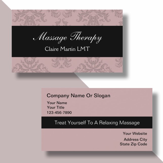 Cartes de visite Massage Moderne (Créateur téléchargé)