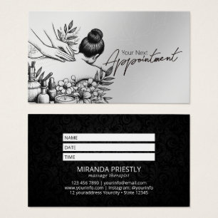 Cartes De Visite Massage Thérapie Guérison Mains Énergie Spa Bien-ê
