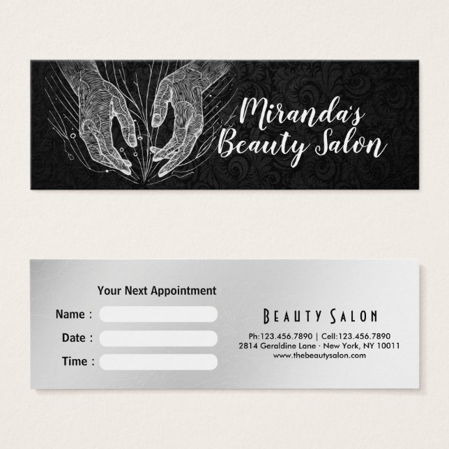 Cartes De Visite Massage Thérapie Guérison Mains Énergie Spa Bien-ê (Devant & derrière)