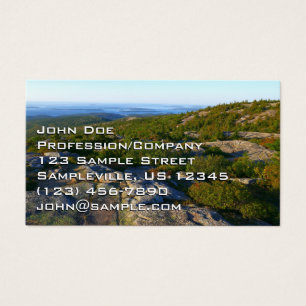 Cartes De Visite Matin au sommet du mont Cadillac à Acadia