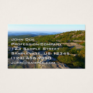 Cartes De Visite Matin au sommet du mont Cadillac à Acadia