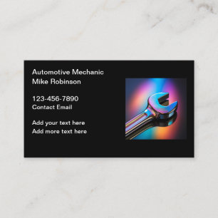 Cartes de visite mécaniciens automobiles Conceptio