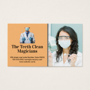 Cartes De Visite Médecin Dentiste de travail Soins dentaires