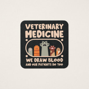Cartes De Visite Médecine vétérinaire amusant pour animaux de compa