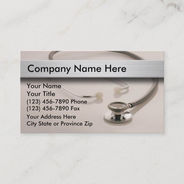 Cartes de visite Médicale (Devant)