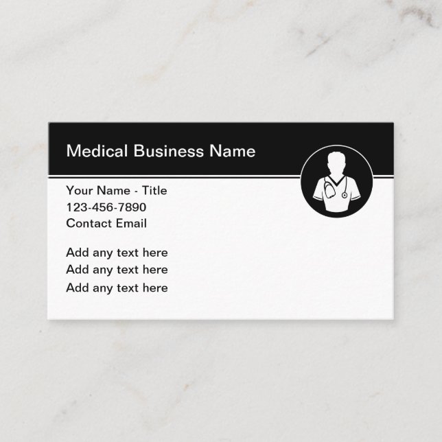 Cartes de visite Médicale Office Doctor (Devant)