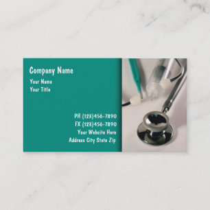 Cartes de visite médicales